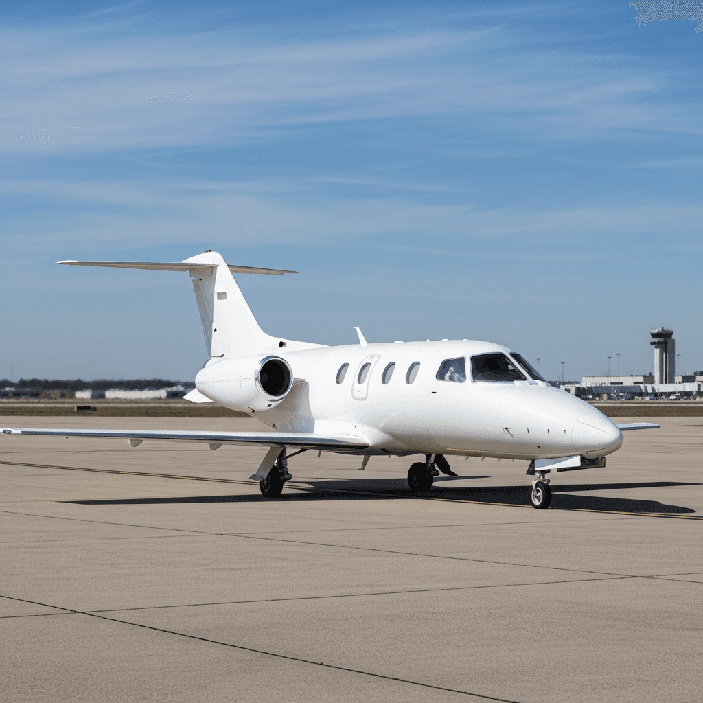 Learjet 35 light jet operated by Aero JL